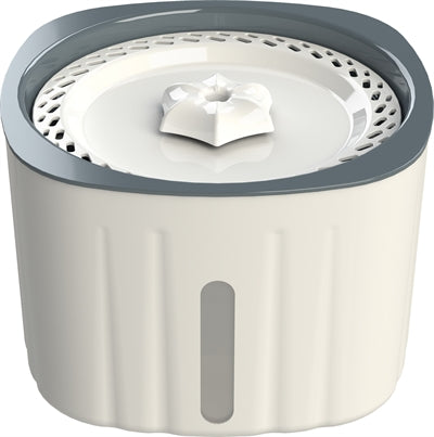 Trixie fontaine à boire fleur plastique blanc gris