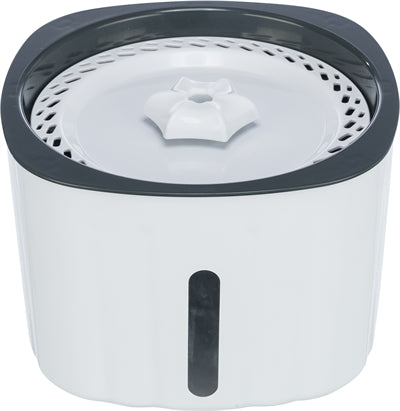 Trixie fontaine à boire fleur plastique blanc gris