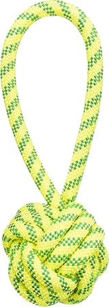 Trixie Aquatoy Rope con palla galleggiante in poliestere giallo verde