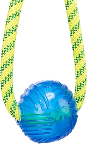 Trixie aquatoy corde jouet à tirer flottant polyester jaune vert