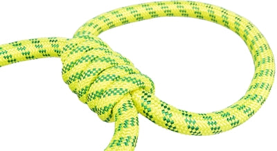 Trixie aquatoy corde jouet à tirer anneaux polyester jaune vert