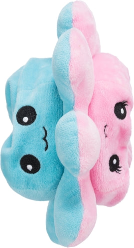 Trixie peluche réversible pieuvre gris jaune