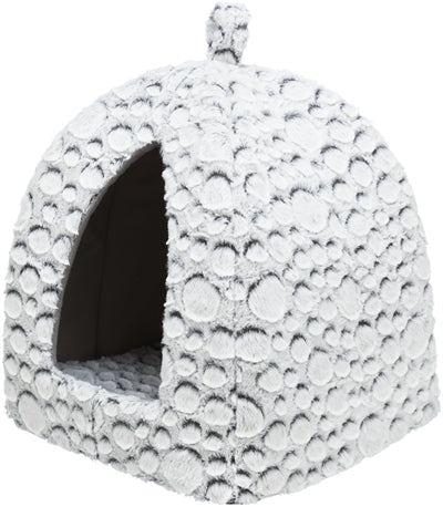 Trixie Cat Basket Iglo mila en peluche blanc gris