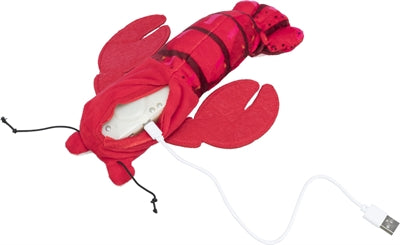 Tissu Trixie avec des crevettes festonnées, herbe à chat rouge