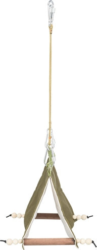 Trixie tente oiseau suspendue coton vert