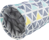 Trixie tunnel pour rongeurs sunny peluche gris