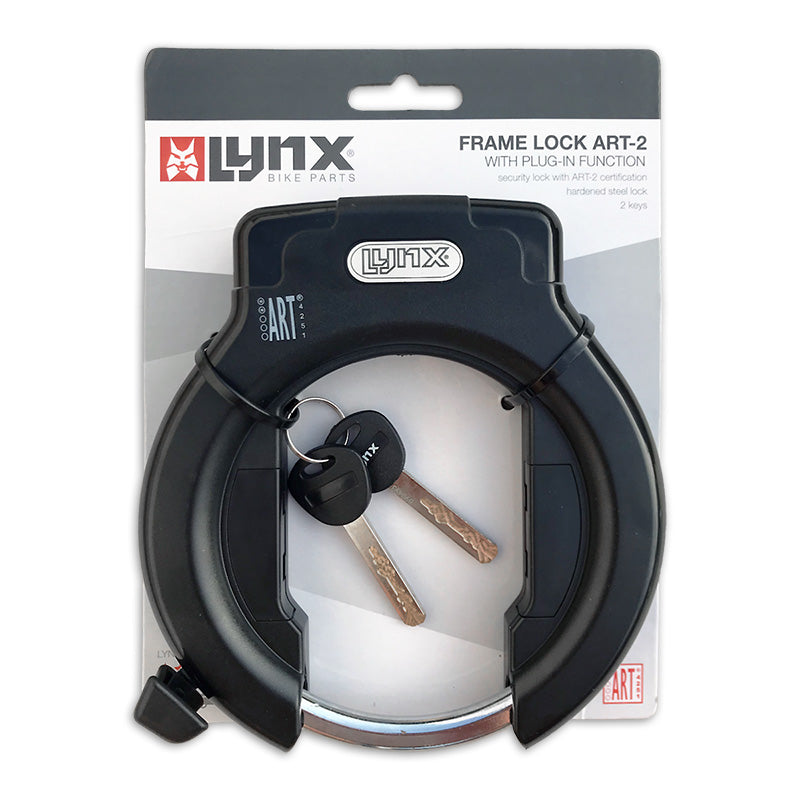 Lynx Art 2 Bern Lock - Garantie de sécurité - acier terminé - y compris la chaîne d'insertion - 2 touches - Fasters