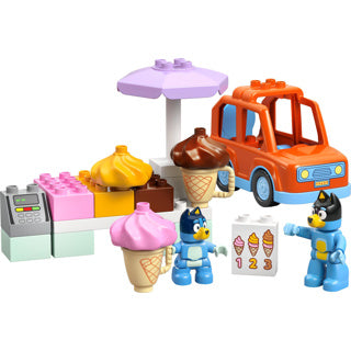 Lego duplo 10458 recevant une glace avec du bluey