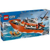 Lego city exploration 60504 bateau de sauvetage de la garde côtière avec hélicoptère