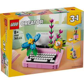 Machine à écrire Lego Creator 3en1 avec des fleurs - 31169
