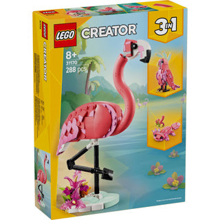 Lego ® Creator 3en1 Animaux sauvages : ensemble flamant rose - 31170