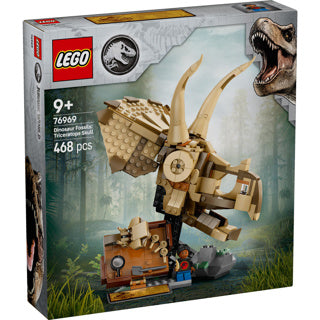 Lego Jurassic World Fossiles de dinosaures : Crâne de tricératops - 76969