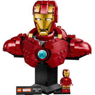 Lego super héros merveille 76327 buste d'iron man mk4