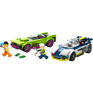 Voiture de police Lego et poursuite en voiture à grande vitesse - 60415