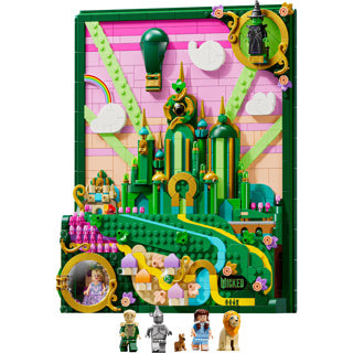 Lego - art mural de la ville d'émeraude - méchant - 75685