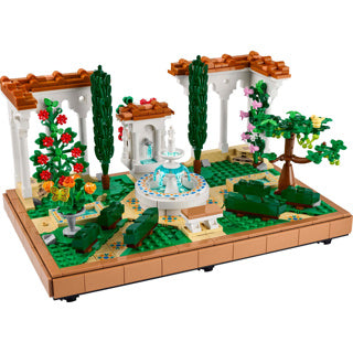 Jardin d'icônes Lego avec fontaine - 10359