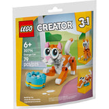 Lego 30714 sac chat orange | 10 pièces
