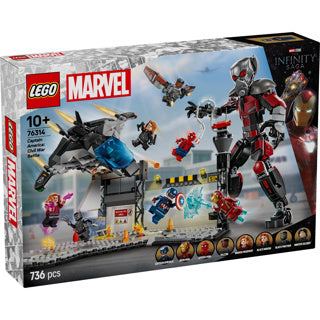 Lego super heros 76314 scène d'action de la guerre civile de Captain America