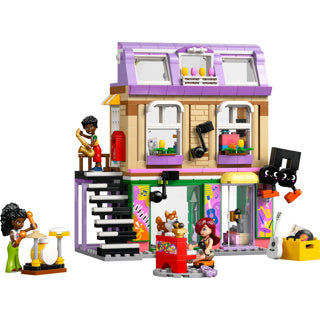 Kit magasin de musique et immeuble d'appartements Lego Friends pour enfants - 42653