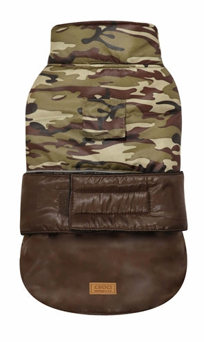 Croci Manteau pour chien rembourré bois