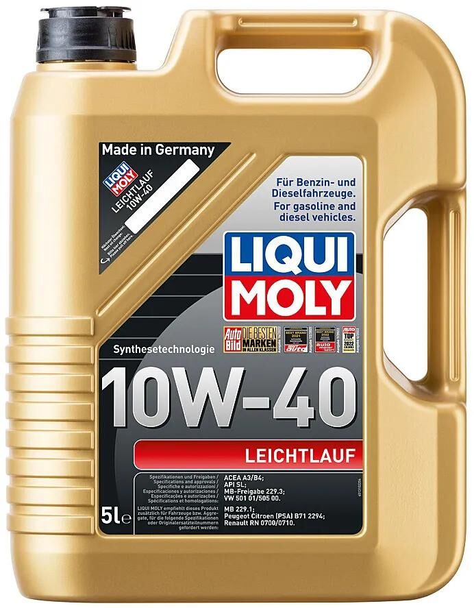 Liqui moly huile moteur bon fonctionnement facile à utiliser 10w-40 5 ltr lm