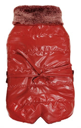 Croci Manteau pour chien rembourré taureau chic rouge