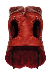 Croci Manteau pour chien rembourré taureau chic rouge
