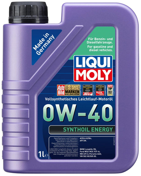Liqui moly synthoil énergie huile moteur motoroel synthoil énergie lm 0w-40 1 litre