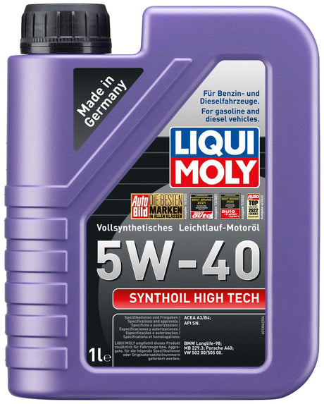 Huile moteur Liqui moly synthoil high tech. synth.high tech 5w-40 1 litre.