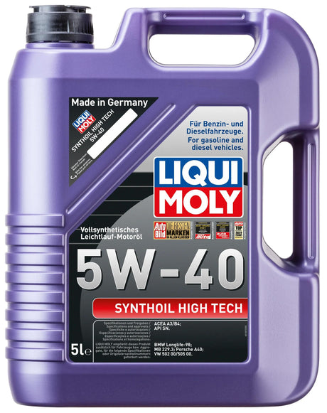 Huile moteur Liqui moly synthoil high tech. synth.high tech 5w-40 5 litres.