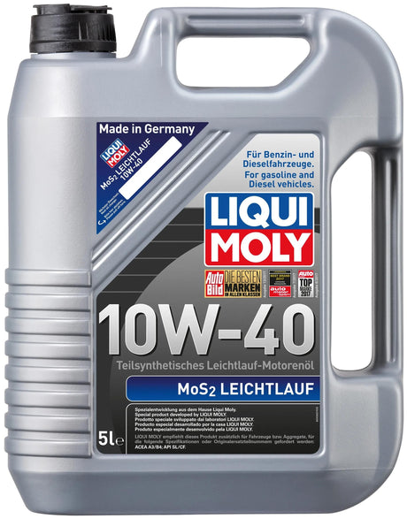Huile moteur Liqui moly mos2 leichtlauf . huile mos2-lightrunning 5 l 10w-40hd