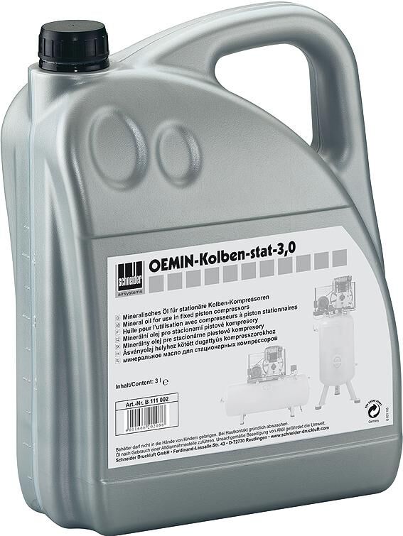 Schneider airsystems schneider huile lubrifiante oemin spez.oel schneider 3 litres. f.compresseurs à piston