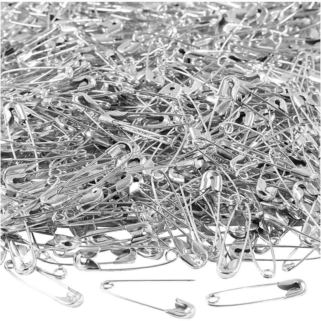 Épingles de sûreté Creativ company, L : 22 mm, épaisseur 0,6 mm, argent, 500 pièces 1 boîte