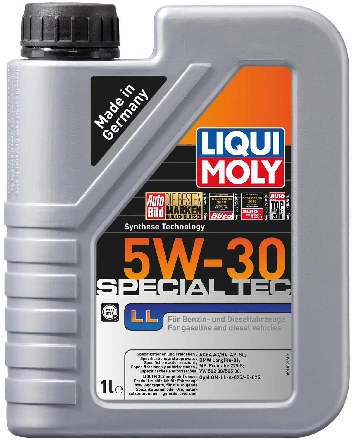 Huile moteur Liqui moly spéciale tec ll. huile moteur spéciale tec ll 5w-30 1l