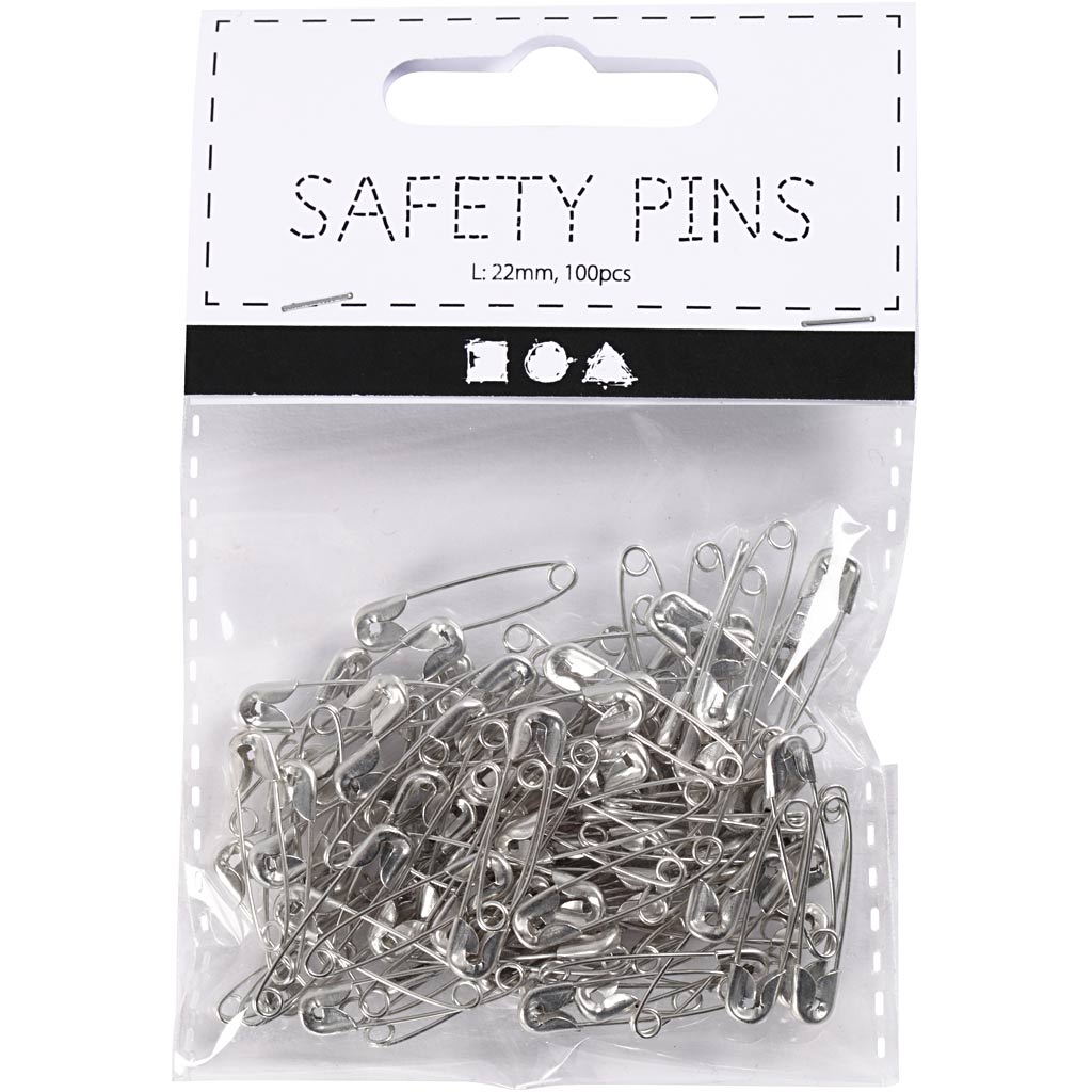 Creativ Company Safety épingles Silver, 100e.
