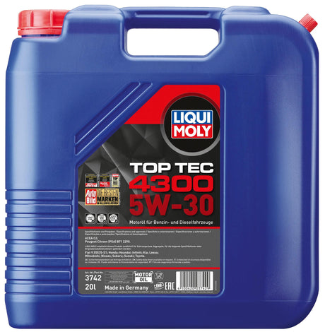 Huile moteur Liqui Moly Top Tec 4300. toptec 4300 20l 5w-30
