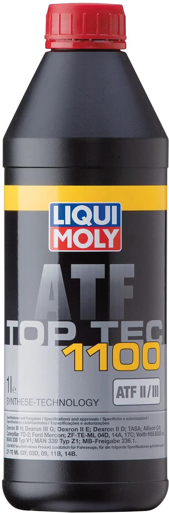 Liqui moly huile hydraulique top tec atf 1100 getr-oel toptec atf1100 bouteille plastique 1l