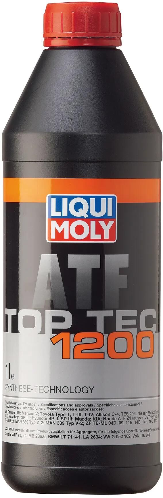 Liqui moly huile de transmission top tec atf 1200 getr-oel toptec atf1200 bouteille plastique 1l