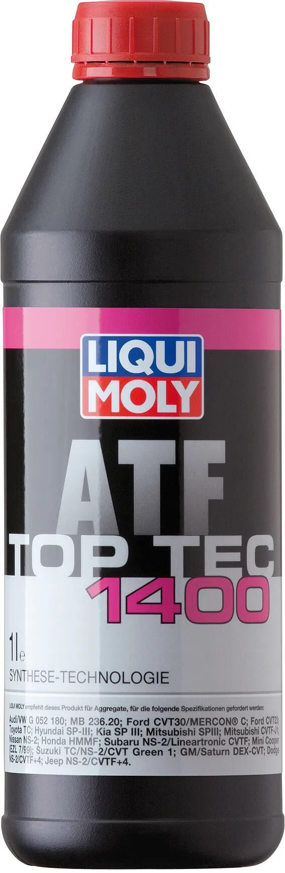 Liqui moly huile de transmission top tec atf 1400 top tec atf 1400 dose 1l