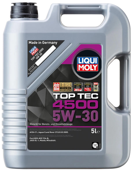 Huile moteur Liqui moly top tec 4500. huile top tec 4500 5w-30 5l