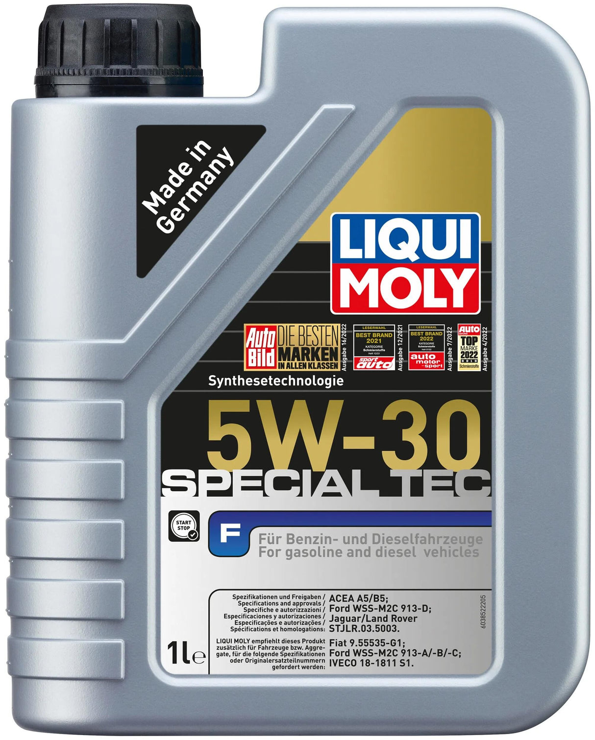 Huile moteur Liqui moly spéciale tec f spéciale tec f 5w-30 1l huile moteur