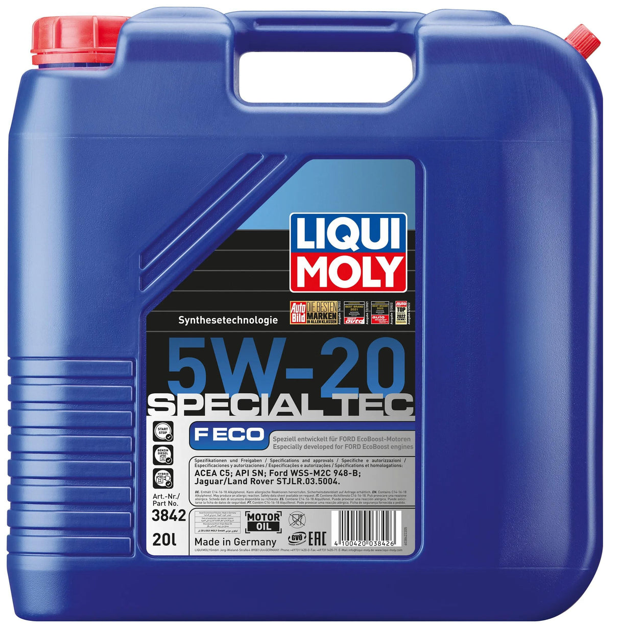 Huiles moteur Liqui moly spéciales tec f eco. spec.tec f eco 5w-20 20l