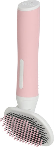 Zolux anah slicker brosse rose tendre blanc