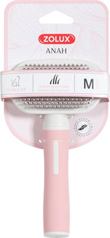 Zolux anah Slicker Brush Soft Pink White