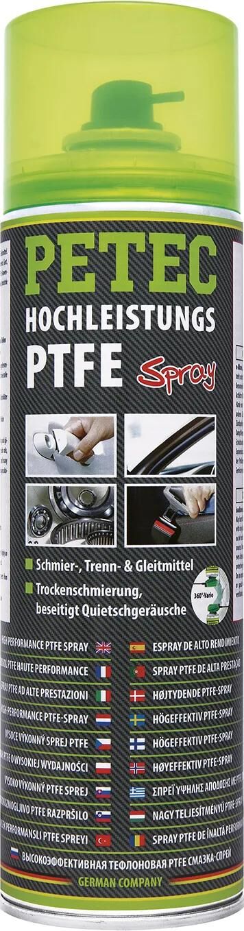 Lubrifiant sec Petec hohl. spray ptfe 500 ml
