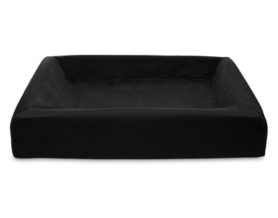Bia bed royal housse en velours lit pour chien noir