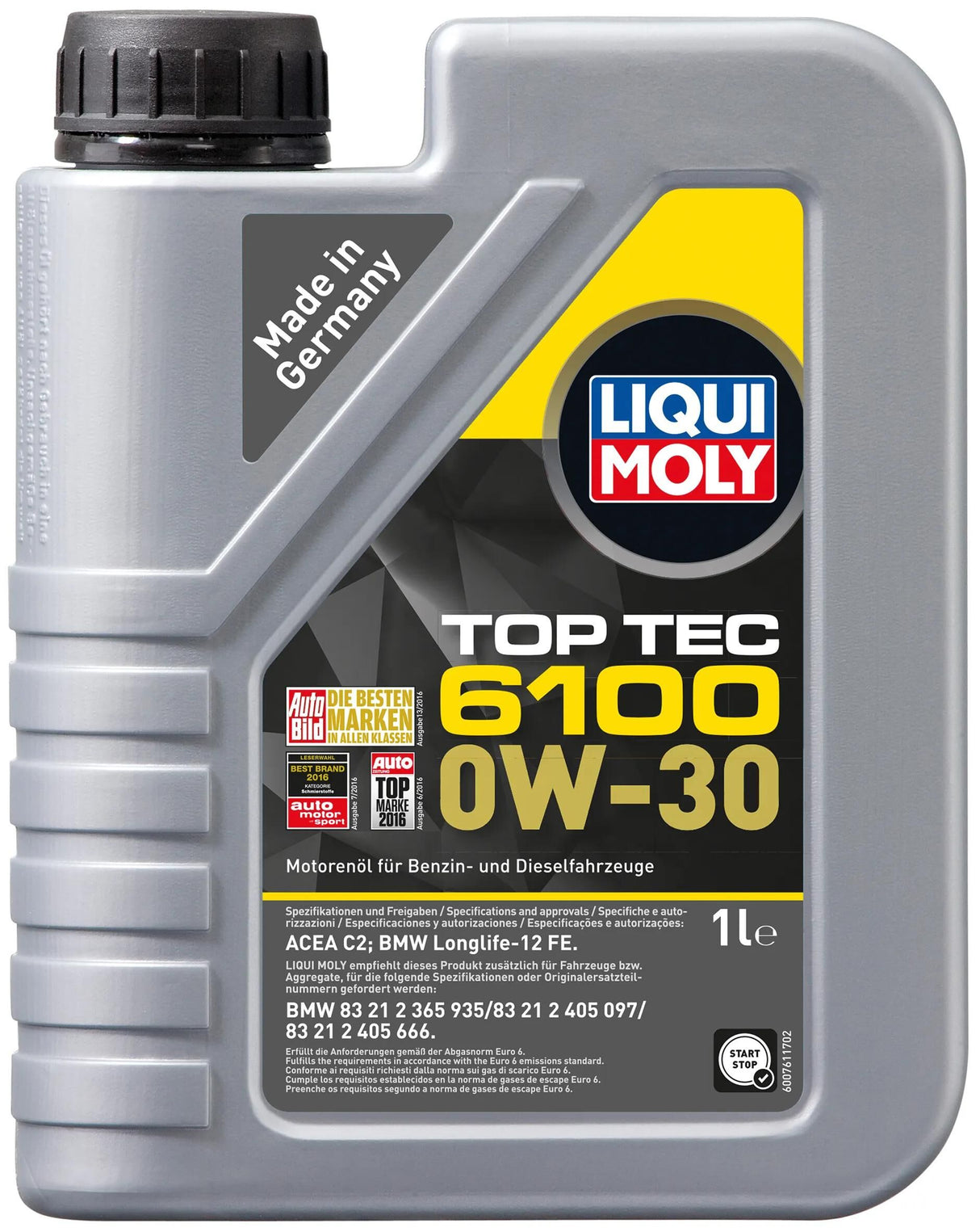 Huile moteur Liqui moly top tec 6100. huile top tec 6100 1l 0w-30
