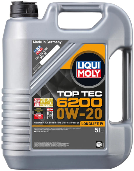 Huile moteur Liqui moly top tec 6200. huile top tec 6200 5l 0w-20