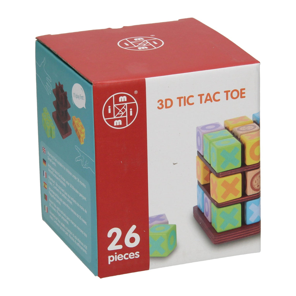 Juego de edad de madera 3d tic tac, 26dlg.