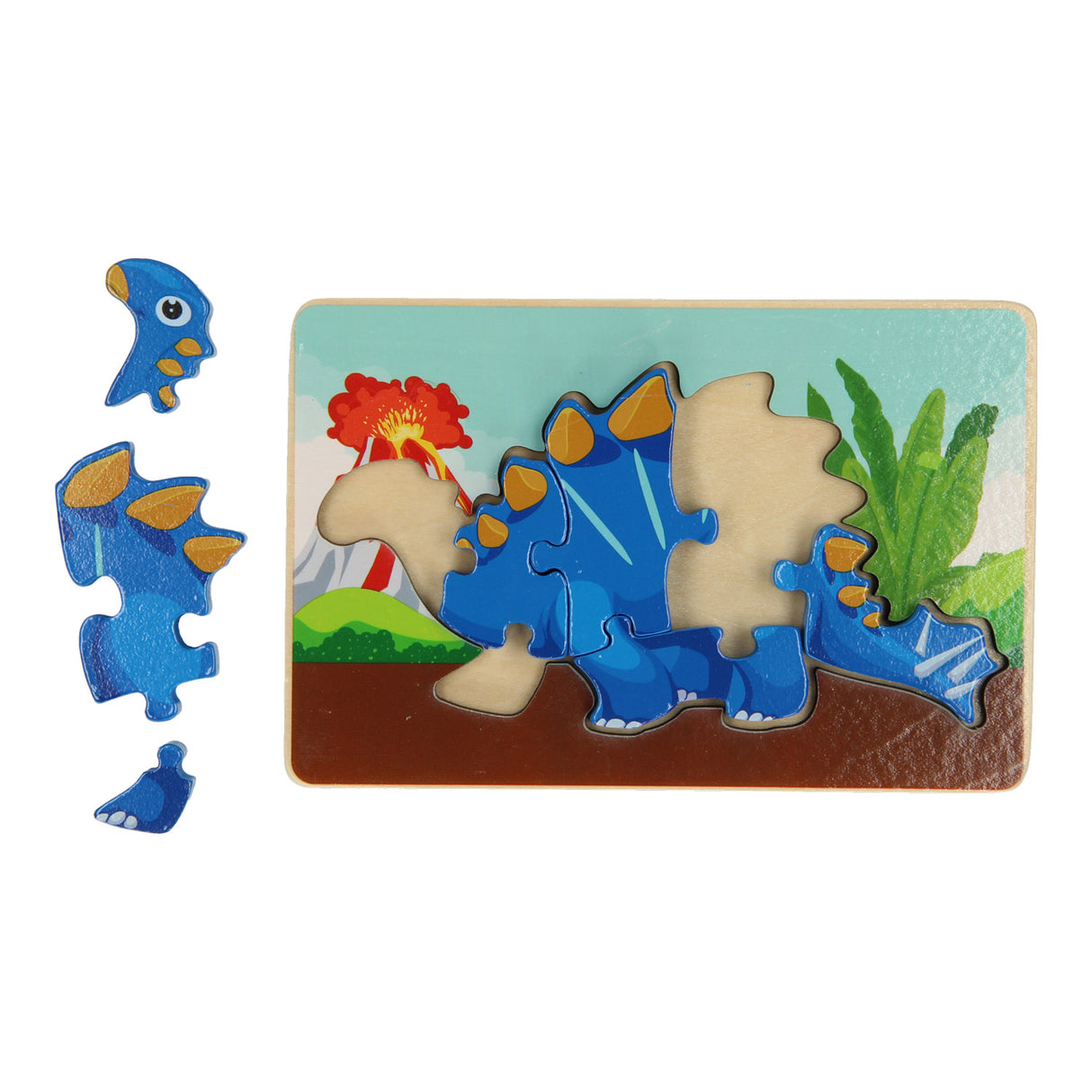 Puzzle en bois en bois dino, 7e.